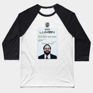 Severance series lumon industries DYLAN GEORGE Badge fan works graphic design by ironpalette Baseball T-Shirt